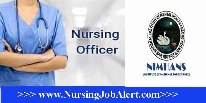 NIMHANS Nursing Officer Recruitment 2023