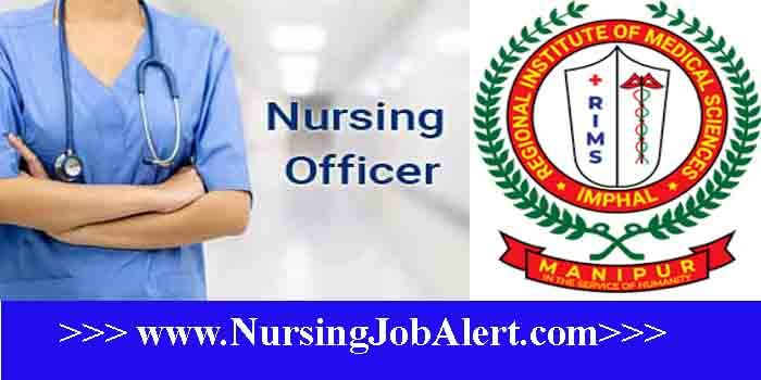 RIMS Imphal Nursing Officer Recruitment 2023