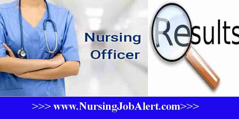 SGPGI Nursing Officer Result 2023