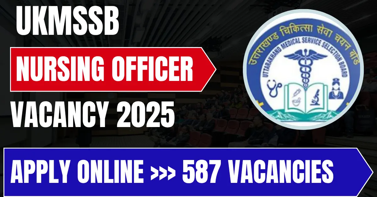 UKMSSB Nursing Officer Vacancy 2025