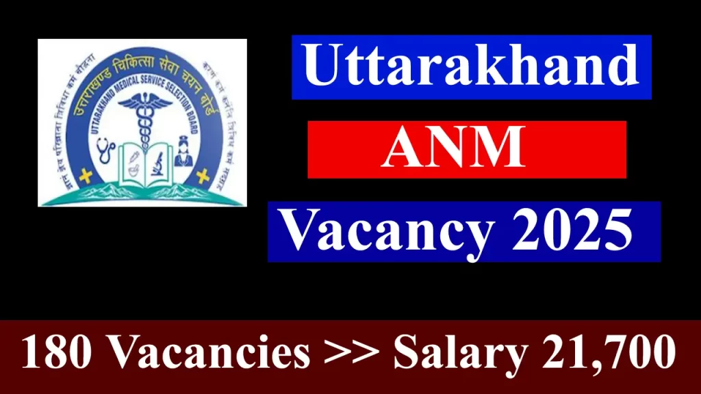 Uttarakhand ANM Vacancy 2025