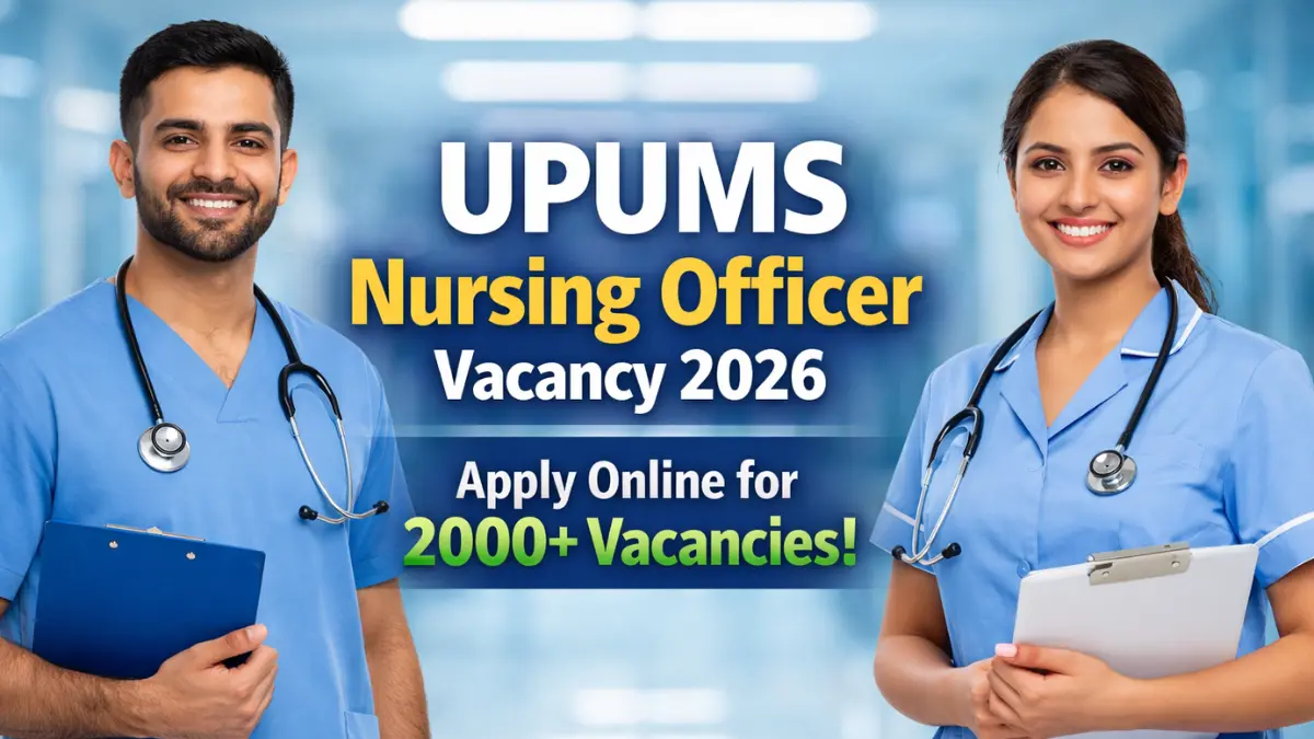 UPUMS Nursing Officer Vacancy 2026