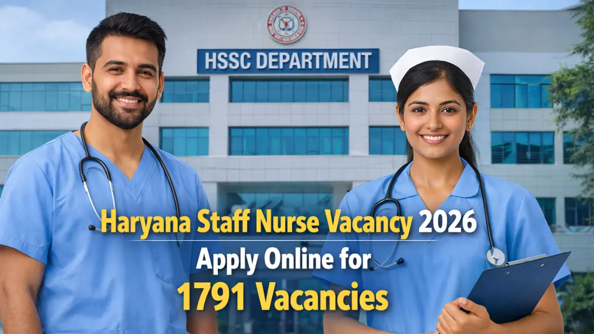 Haryana Staff Nurse Vacancy 2026 