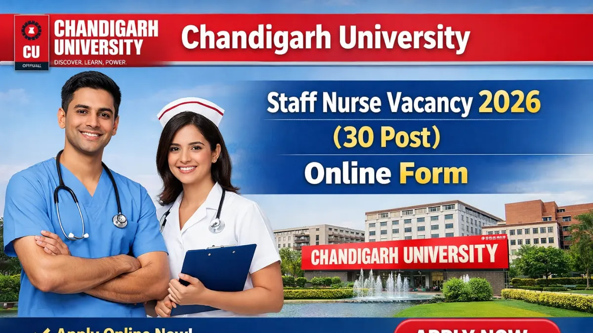 Chandigarh University Staff Nurse Vacancy 2026