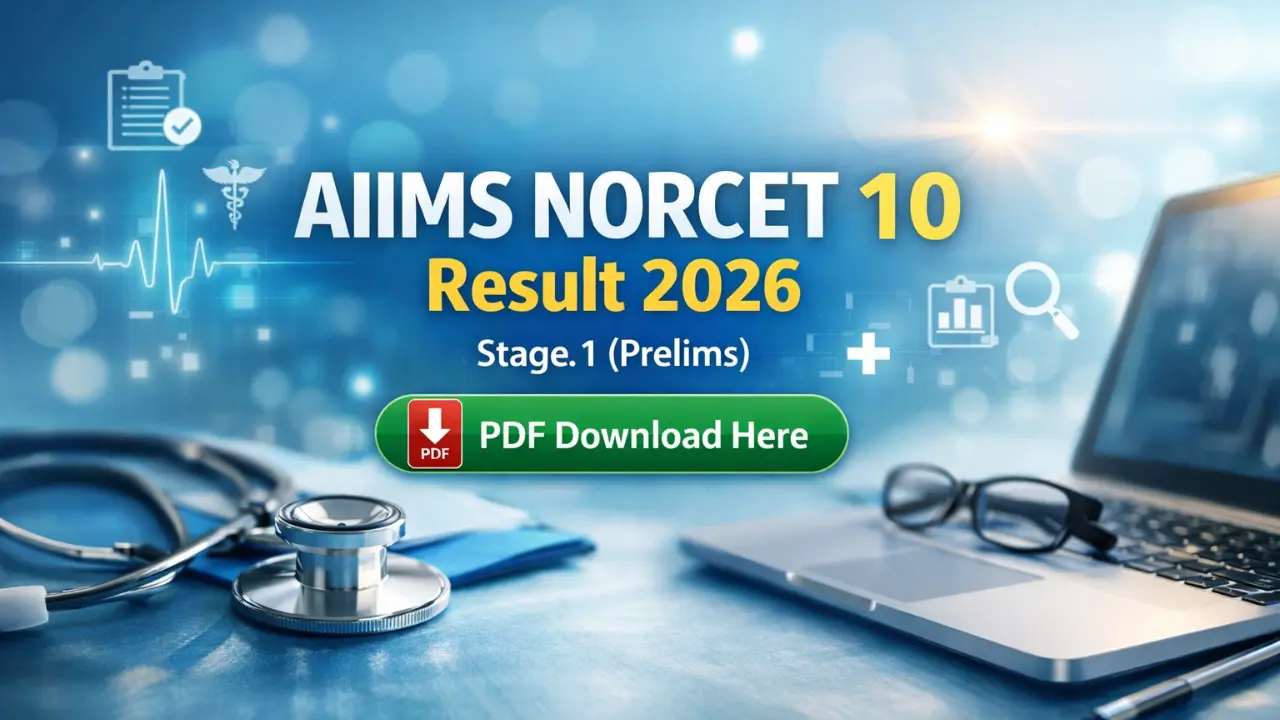 AIIMS NORCET 10 Result 2026