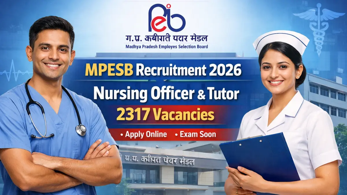 MPESB Recruitment 2026 Nursing Officer