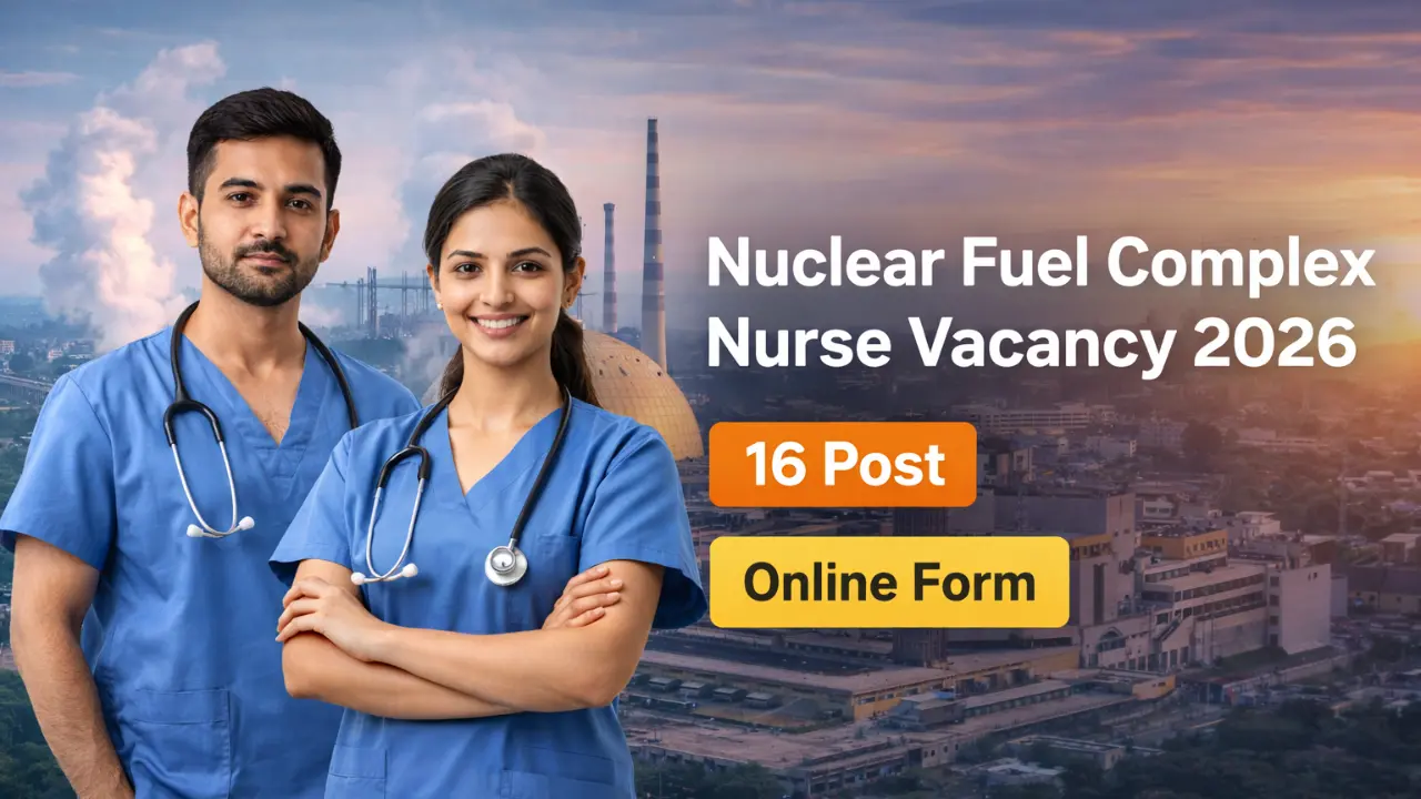 Nuclear Fuel Complex Nurse Vacancy 2026
