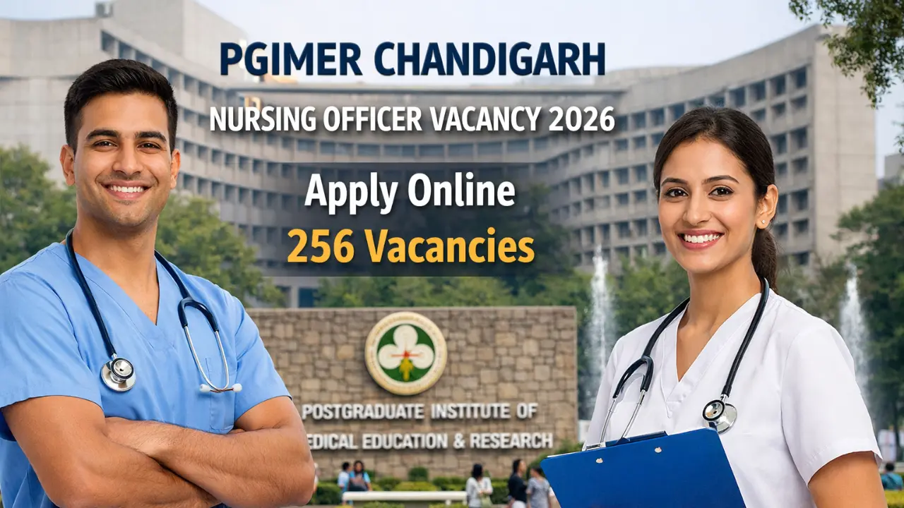PGIMER Chandigarh Nursing Officer Vacancy 2026