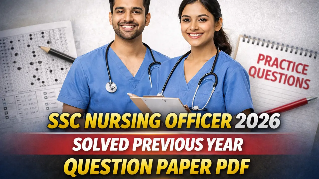 SSC Nursing Officer 2026 Preview Year Question Paper